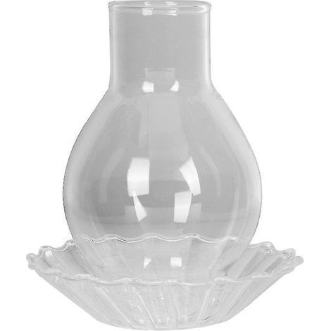 1 support à bougie en verre (1/2)