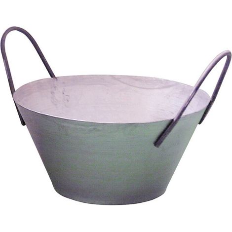 1PZ CARDARELLA IN FERRO STAMPATO 2 MANICI Lt. 4 Ï cm. 35