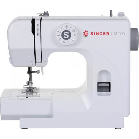 Singer M1005 - Weiß - Halbautomatische Nähmaschine - Sägen - Leiter - Drehregler - 4 mm - Elektro