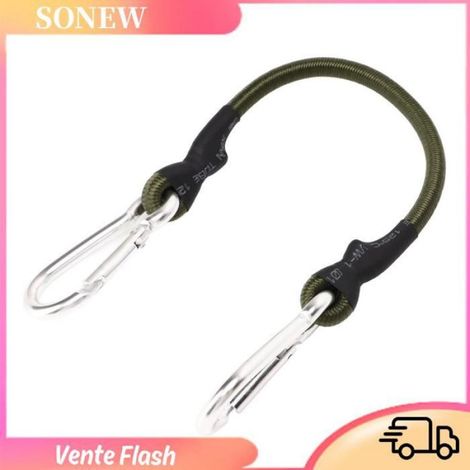 Cordon Élastique - Caoutchouc 8 mm - Mousquetons En Alliage D'aluminium - Pour Toit Camping Randonnée - 1 Pièce (1/5)