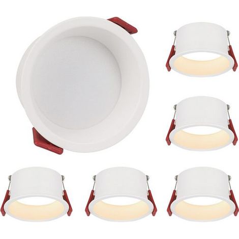 GBLY Focos empotrables Pack de 5 Focos empotrables 230V/5W