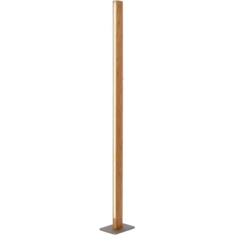 Lampadaire LED 30W 3000K bois clair Lucide Sytze 151cm (1/3)