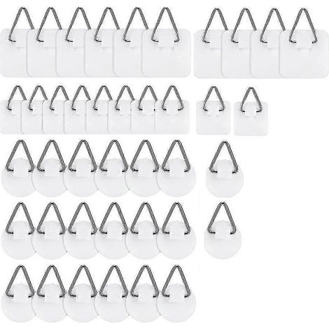 40 assiettes verticales rondes invisibles en forme de H - Assiettes suspendues (1/5)