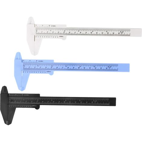 INOOMP Lot de 3 mini-pieds à coulisse en plastique double échelle (1/5)