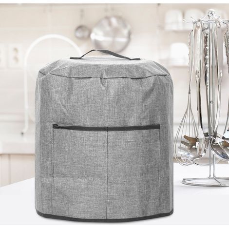 Housse de protection ronde pour autocuiseur avec poche, accessoire pour appareils de cuisine, grise, 38 x 38,7 cm (1/5)