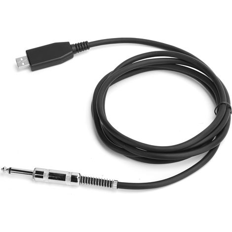Câble de Guitare USB vers Jack 6.35mm pour Enregistrement Audio sur PC - 2m (1/5)