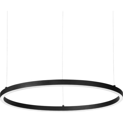 Sospensione Moderna Oracle Alluminio-Plastiche Nero Led 38W 4000K D70Cm (1/2)