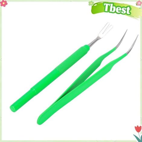 Tbest Kit de suppression de tiques Kit De Retrait De Tiques En Acier Inoxydable Pour Animaux De Compagnie animalerie produits (1/5)