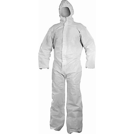 TOTAL mono desechable chem-50 t- xl , Buzo de higiene, fabricado en polipropileno de 35 gr/m2
.
Transpirable
Cierre por cremallera central con solapa
Capucha con elástico (1/2)