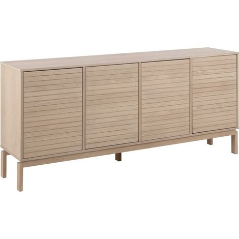 Aparador Norsica Ruvmeru 107 , 80x180cm, Número de puertas: 040cm, MDF, Chapa de madera natural