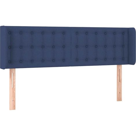 Maison Exclusive - Cabecero de tela azul 147x16x78/88 cm (1/5)