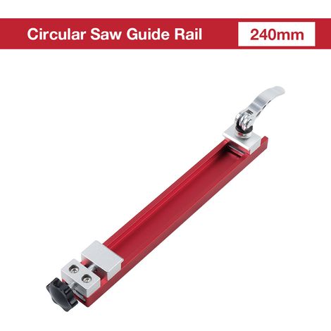 Plaque de base rouge pour machine de découpe avec règle réglable, accessoires de base pour coupeuse de panneaux portable pour le travail du bois et la décoration.