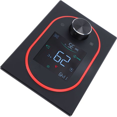 Thermostat WiFi couleur écran LCD tactile bouton réglable programmable app contrôleur chauffage intelligent 95-240V noir boîtier 86mm (1/5)