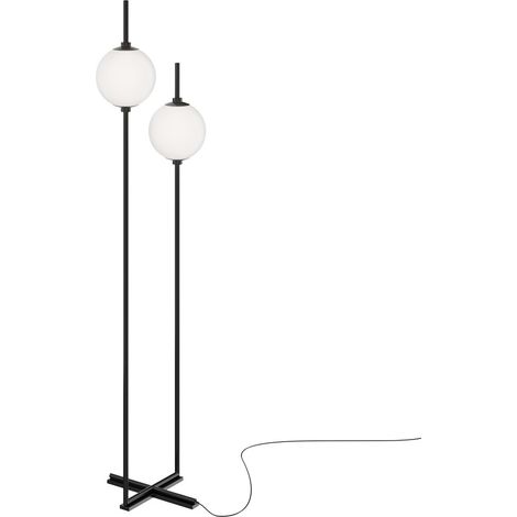 Piantana Moderna The Sixth Sense Nera 2 Luci Led 12 Watt 3000K (1/4)