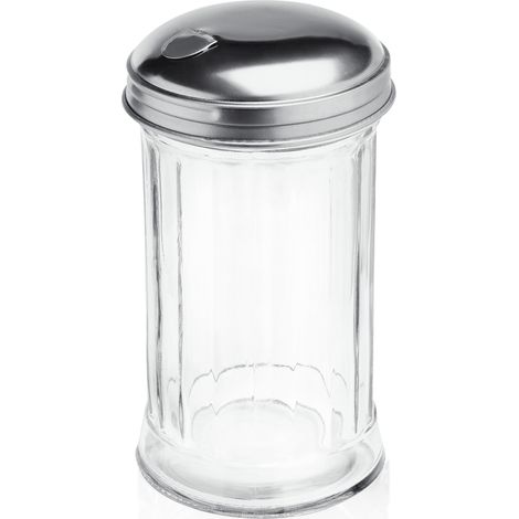Sucrier style américain 300 ml Ø 7,5 cm inox verre - Was Germany