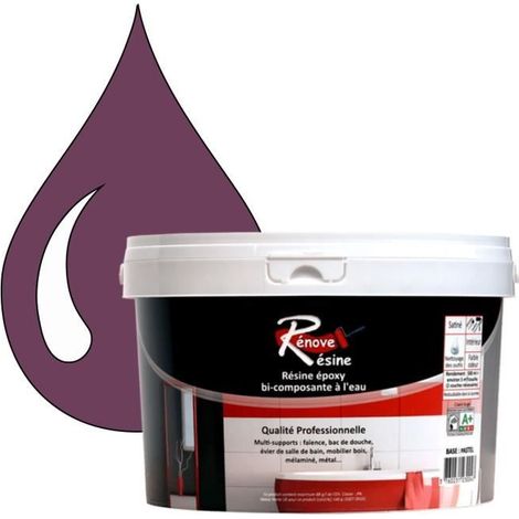 Peinture - Rénove Résine - 0.5L - Lilas rouge - Brillant - Multisupports (1/4)