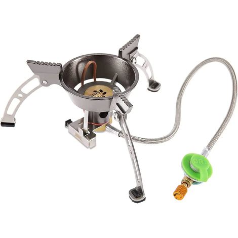 Réchaud à gaz portable BRS pour camping en extérieur, coupe-vent, avec brûleurs à gaz BRS-11 (1/5)
