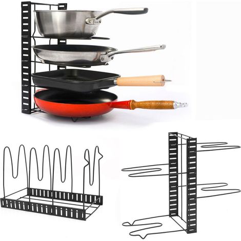 Range Couvercle Casserole - 4 Étagères - Rangement et Organisation de Cuisine (1/5)