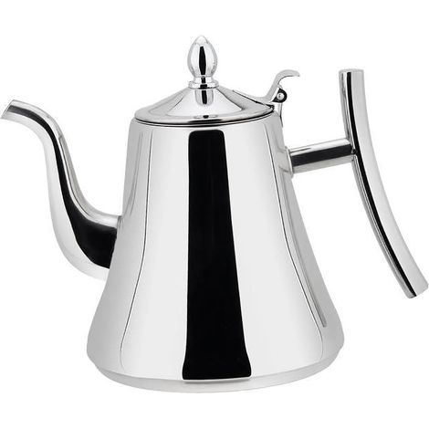 1,2-Liter-Wasserkocher aus Edelstahl mit integriertem Filter, ideal für die Zubereitung von dickem Kaffee in Hotels und Restaurants, auch als Kaltteekanne geeignet. (1/5)