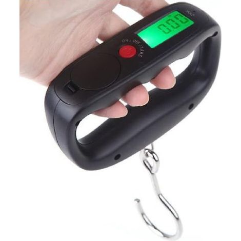 portable Electronic Luggage Scale(black), Mini Luggage Scale With Hook, Digital Luggage Scale With Lcd Display, High Accuracy Sensor (1/5)