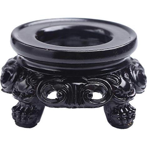 1 socle de présentation en résine pour boule de cristal - Décoration pour la maison ou le bureau-5.00X5.00X3.00CM-Black (1/4)
