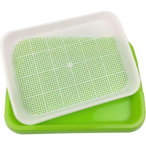 Plateau de germination de graines, Double couche, sans sol, pour Culture hydroponique, fournitures de jardin, boîte de pétri domestique (1/5)