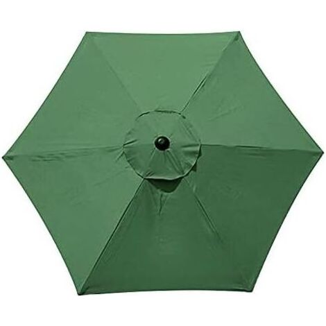 YMYNY Polyester-Sonnenschirmhülle - UV-beständig - Für 6-Streifen-Sonnenschirme - Dunkelgrüne Farbe 3m (1/5)