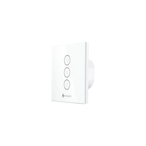 Ciel-Interrupteur à rideau connecté Wi-Fi 2.4 GHz – Contrôle tactile – Compatible Alexa et Google Home – Timer intégré – ABS retardateur de flamme (1/4)