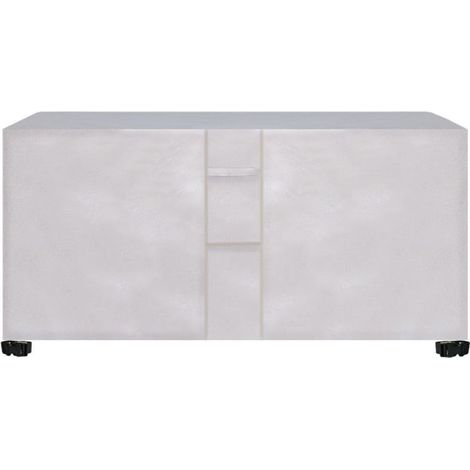 Housse pour mobilier de jardin, imperméable et anti-poussière, en tissu Oxford 420D, argentée, 250 x 250 x 90 cm (1/5)