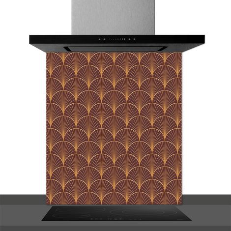Fond de hotte décorative, gasby orange 60x70 Fond de hotte (1/2)