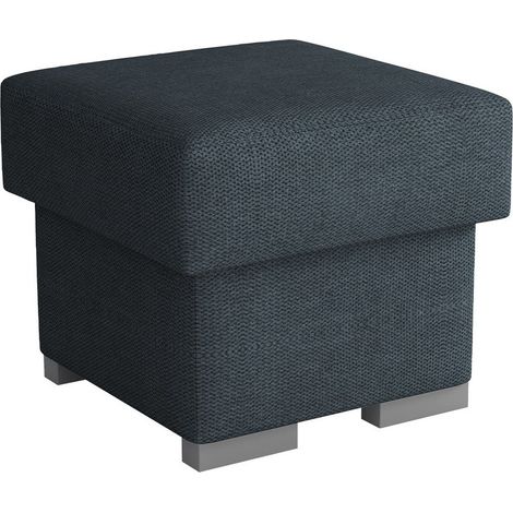Reposapiés Ovos, Crown 15, 43x50x50cm, Diámetro: 0, Tapiz, Patas: Plástico, Madera, 0, Caja de almacenamiento