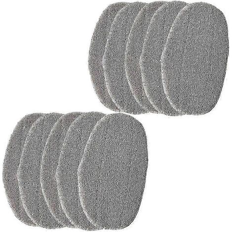 AURA 2024 Lot de 10 lingettes de rechange pour balai vapeur Leifheit Cleantenso (1/5)