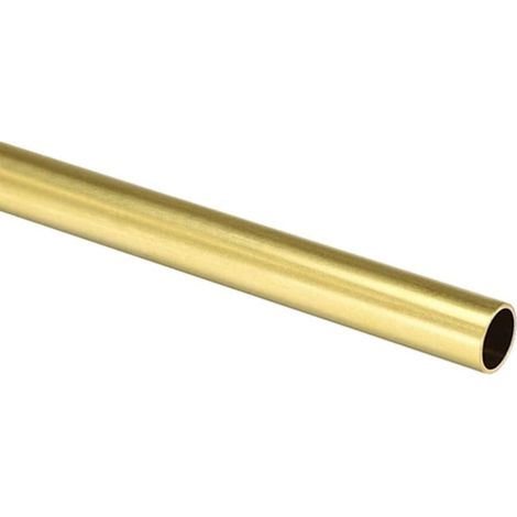 Tube rond en laiton 17 mm de diamètre extérieur 2 mm d'épaisseur de paroi 200 mm de longueur Tuyau en métal sans soudure droit Tuyau en cuivre H65 pour travaux de bricolage (1/5)