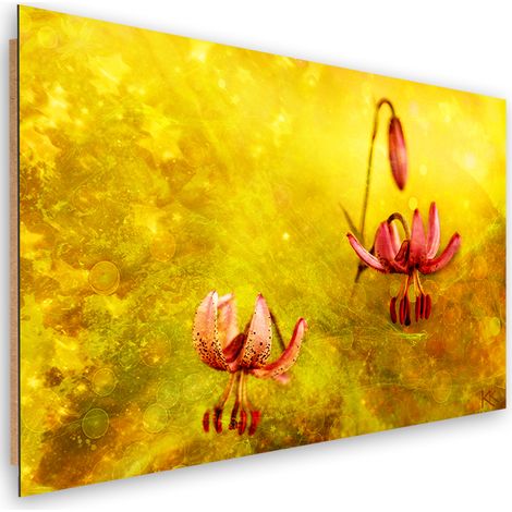 Quadro deco panel, Fiori tuli appassiti - 100x70 (1/5)