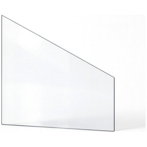 Vitre Deville 7867/7887 REGAIN 77 TURBO (porte droite) - Verre Trapèze rectangle pour insert - 265 x 324 / 287 x 4 mm (L1 x H1/H2) - 4 mm (1/5)