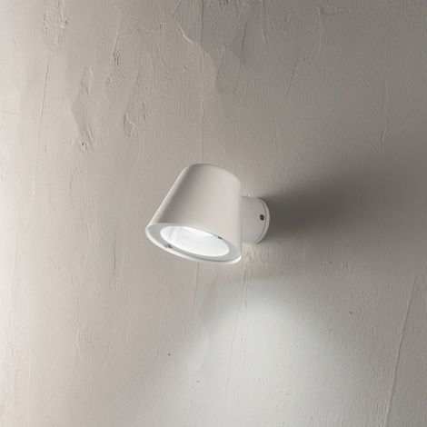 Applique per esterni MALTA in alluminio Bianco e diffusore in vetro 11,5 cm (1/2)