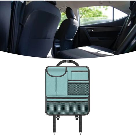 (Exclusivité Asie du Sud-Est) Sac de rangement pour dossier de siège auto, boîte à mouchoirs, sac de rangement multifonctionnel pour voiture, à suspendre (Prix de vente conseillé : 265 000 VND) Bleu (1/2)