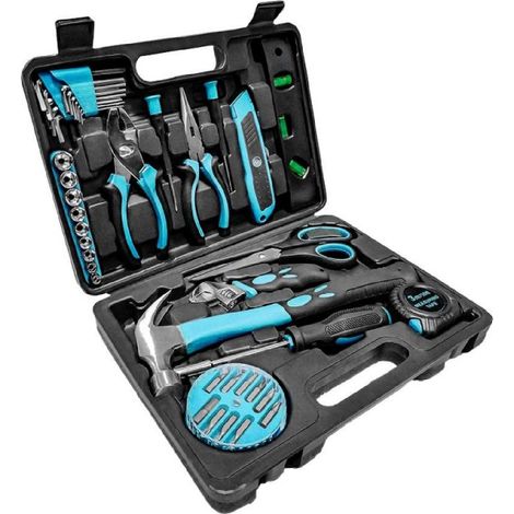 Cecotec Caisse À Outil 33 Pieces CecoRaptor 4200 ToolBox. Boîte À Outils En Plastique PE Durable, 31x22,2x7 Cm. Poignée (1/5)