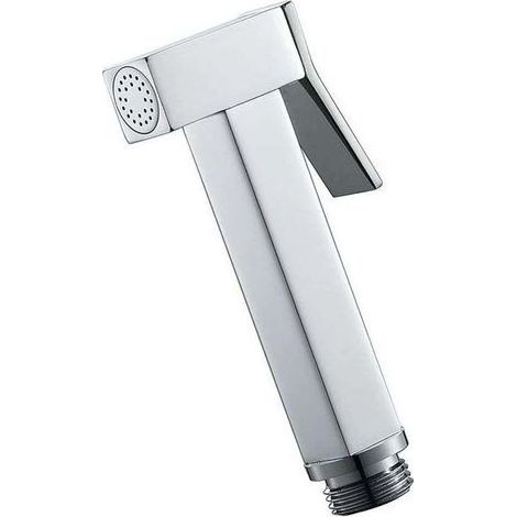 Douchette WC bidet à main carrée en laiton chromé, fixation murale pour nettoyage salle de bain (1/5)