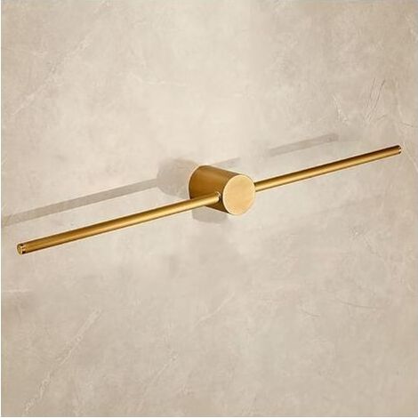 Barre porte-serviettes de salle de bain en or brossé, accessoires de salle de bain en laiton, décoration intérieure moderne, porte-serviettes peu encombrant (60 cm) (1/3)