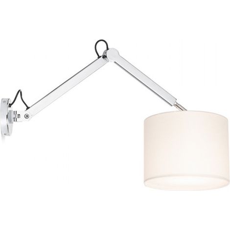 Lampada MADISON W da parete bianco cromo 230V E27 42W