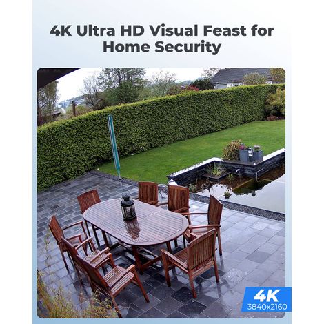 Reolink – Kit de vidéosurveillance 4K PoE avec détection de personne et véhicule – 8 canaux NVR 2To – Vision nocturne 30m – Installation Plug & Play — vue 2