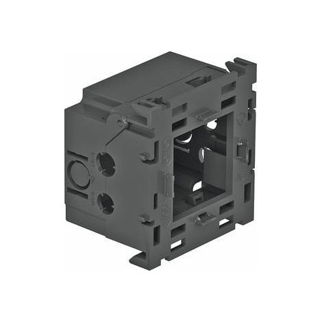 OBO Bettermann Caja de empotrar para aparatos sencilla para módulo 45 51x76x71 poliamida gris hierro RAL 7011, 6288569