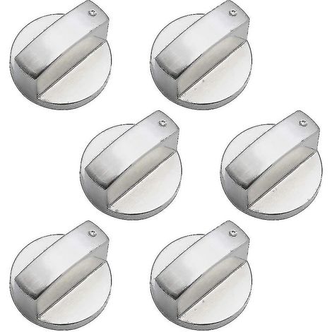 Lot de 6 boutons de commande universels en métal pour cuisinière à gaz (6 mm) (xiatian) (1/5)