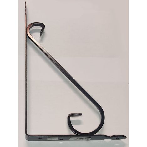 VECA - REGGIMENSOLA IN FERRO BATTUTO PERARREDO CASA 25CM - COLORE RAMATO