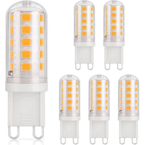 6er-Pack G9 3W LED-Lampen – Warmweiß 3000K, Energiesparend (1/5)