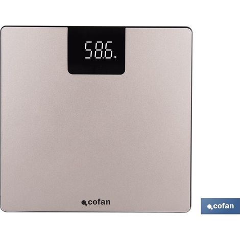 Digitale Personenwaage mit LED-Anzeige aus gehärtetem Glas und Edelstahl (Maximalgewicht 180kg) (1/4)