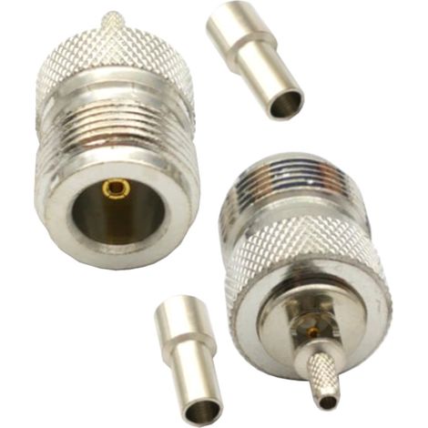 Conector hembra N para cable RG174 HQ (1/2)