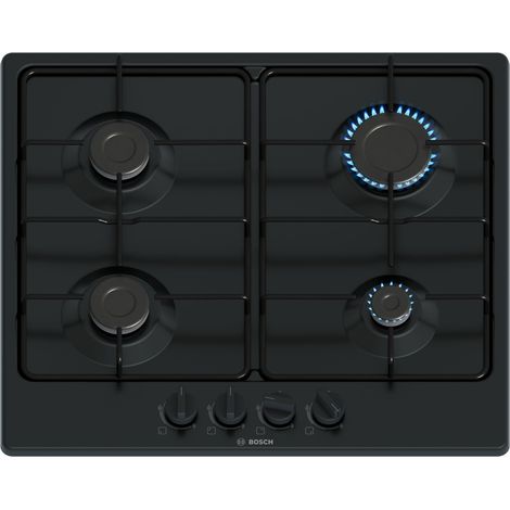 Bosch Serie 4 PGP6B6K80 hobs Negro Integrado 60 cm Encimera de gas 4 zona(s) (1/4)