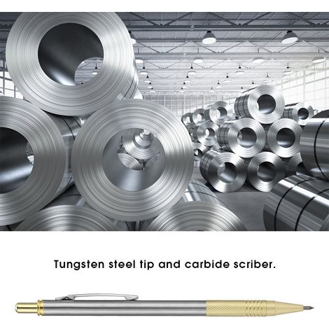 Stylo graveur en métal pour couper le verre, outil de gravure et traçage, vitrier, doré (1/5)